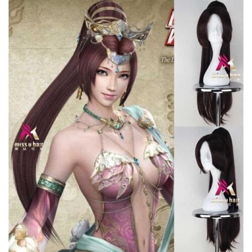Free Shipping LOL King of glory LOL SNK Diao Chan Game Cosplay Costume/Cosplay Wig party anime hair +wig cap