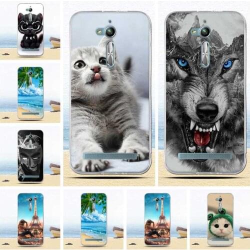 Cases For Asus Zenfone Go TV KG ZB500kl ZB500KG 5.0inch Ultra-thin Soft TPU Cases Animal Cute Cartoon Back Cover coque Fundas
