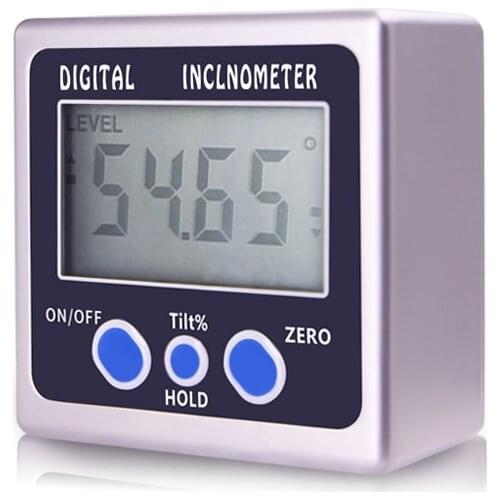 WTTilt2 High Precision Mini Digital Protractor, Inclinometer Electronic Level bevel Box,Magnetic Base Measuring Instrument Tool