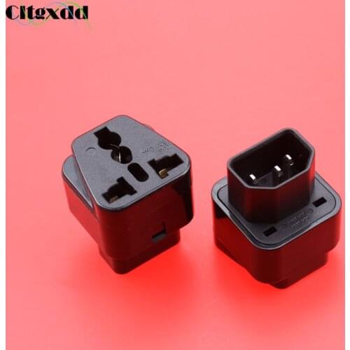 Cltgxdd 1pcs AC 10A 250V power socket UPS IEC C14 to Universal Female AU US UK EU Socket Power Adapter AC Plug