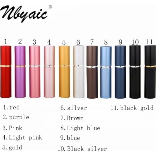 Nbyaic 6ML10ML perfume bottle bottling, 1pcs high-end portable high-end spray bottle perfume, empty bottle small sample bottle