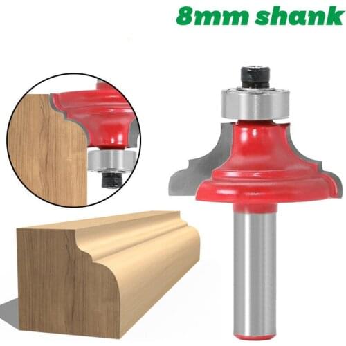 1PCS High Quality Double Roman Ogee Edging Router Bit - Large - 8mm shank Dovetail Router Bit Cutter wood working