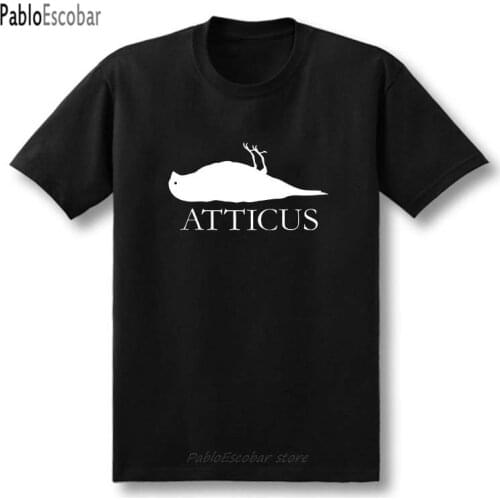 New ATTICUS Brand Dead Bird logo T-shirt Men Alternative Casual Short Sleeve T Shirt Top Tees Camisetas Masculinas