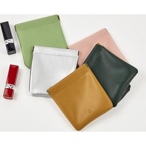 Synthetic Leather Girls Coin Purse Wallets Women Fashion Mini Squeeze Case Holder for Cash,Lipstick,Cable,Credit Card