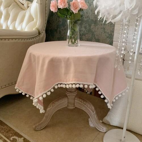 Beautiful and practical Korean-style pastoral desk cloth, hand-washable European-style dining table and coffee table cloth