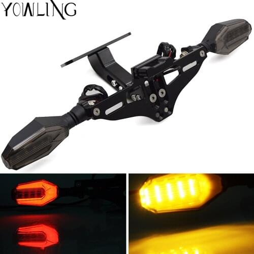 CNC Motorcycle License Plate Bracket Holder For Honda CBR300R CB300F CBR500R CB500F CB500X CBR250R MSX125 Grom