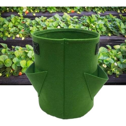 Planting Bag Reusable Breathable Felt Garden Vegetable Planting Bag for Vegetable