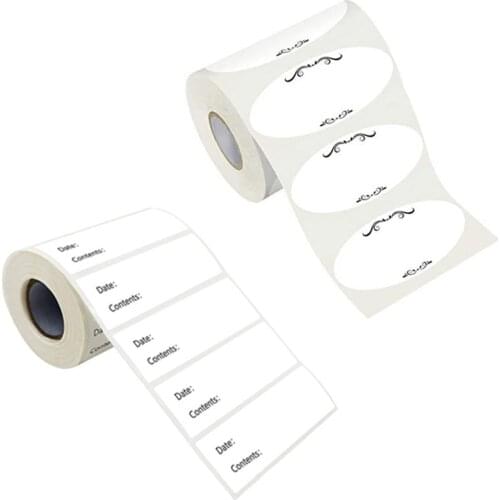500pcs Kitchen Stickers Refrigerator Freezer Food Storage Date Content Labels for Container Bag Jar Packing