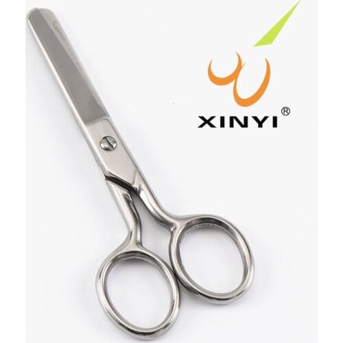Round Head Scissors Stainless Steel Safety Scissors Small Hairstylist Barbershop Japanese Scissors Salon Supplies
