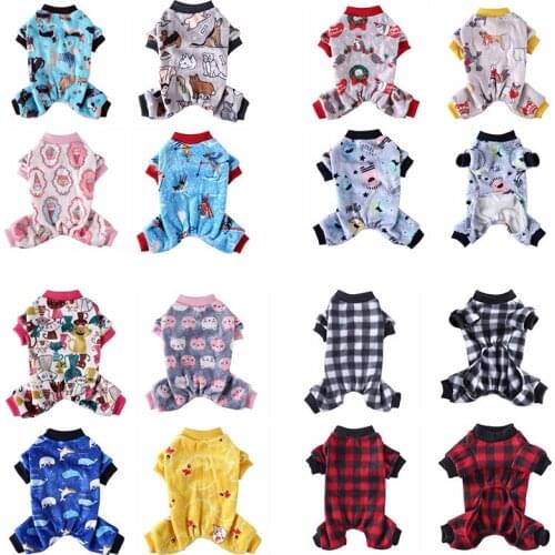 Pet Clothes French Bulldog Puppy Dog Costume Pet Dog Jumpsuit Clothing for Dog Pajamas Chihuahua Pug 4-Legged Outfit Pet Apparel