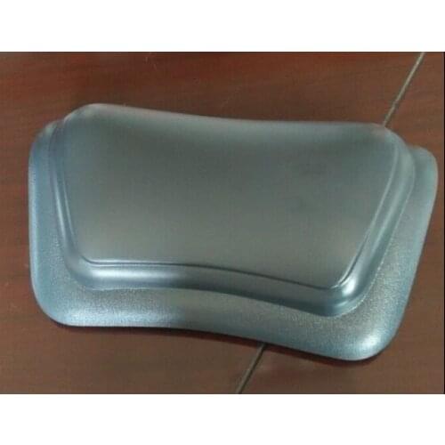 Wholesale cheapest 100% PU Organic Foam Bath Headrest Pillow with strong suction cups,Dark grey