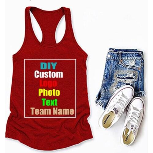 Personalize your picture LOGO vest 2020 summer European and American fashion sleeveless racer vest