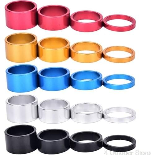 4pcs Aluminum Alloy Bicycle Headset Washer Cycling MTB Bike Fork Stem Spacers Jy01 20 Dropship