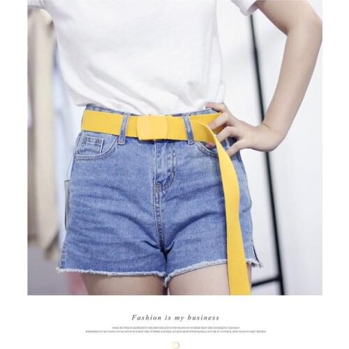 TJ-TianJun Women Canvas Belt Men Weave Girdle Smooth Alloy Buckle Leisue Pants Jeans Easy Matching outdoor student Waistband New