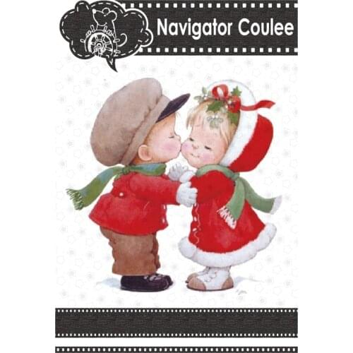 Cute boy girl dead scrapbook 2021 new metal cutting mold chicken breast template clear stamp DIY craft creative cutting