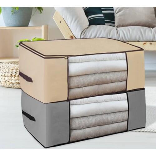 Dropship Clothes Quilt Storage Bag Blanket Closet Sweater Organizer Box Sorting Pouches Clothes Cabinet Container Travel Home