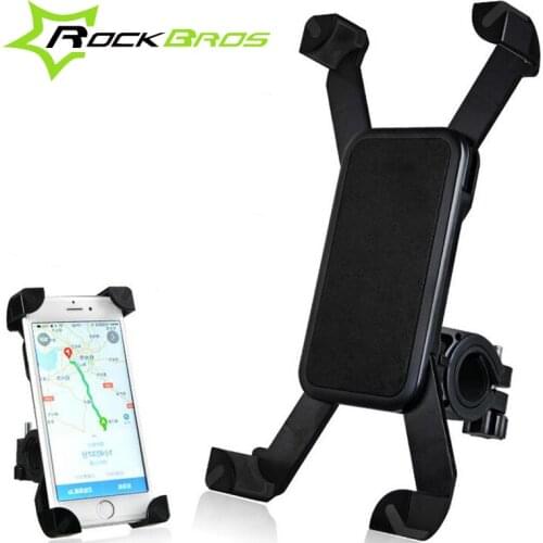 ROCKBROS Bike Mobile Phone Holder Universal Rotatable MTB Road Bicycle Phone Holder Moto Cycling Telephone Support Accessories