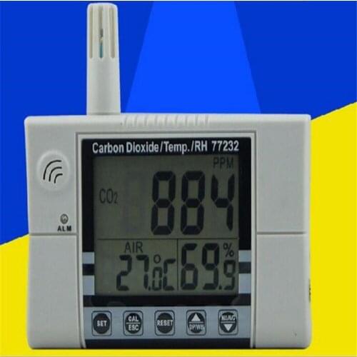 Wallmount Indoor Air Quality Meter CO2 Monitor Temperature Tester AZ-77231