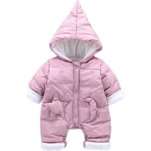 Winter New Baby Cotton-padded Clothes Cloud Baby Clothes Warm Baby Clothing Baby Rompers