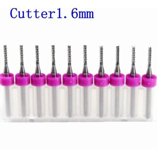 0.8mm 1.0mm 1.6mm tungsten steel PCB corn milling cutter printed circuit board dedicated jewelry cutting tools CNC tool 10pcs