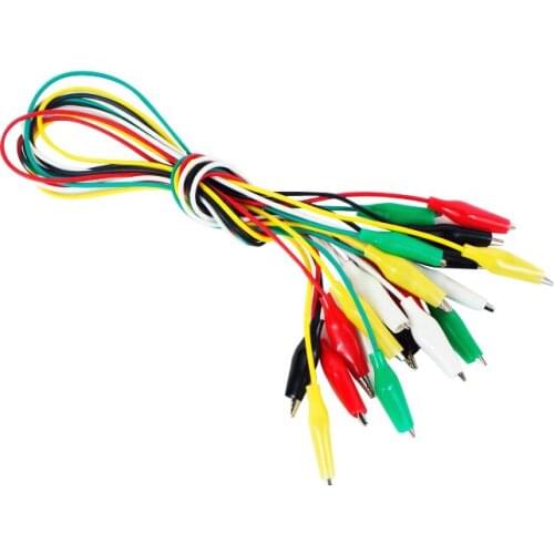 Brand New 10pcs Alligator Clips Electrical DIY Test Leads Alligator Double-ended Crocodile Clips Roach Clip Test Jumper Wire