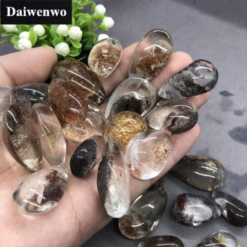 100% Natural Red Green Phantom Quartz Pendant for Necklace DIY Accessories