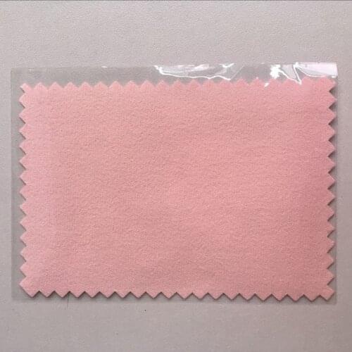 100 PCS 7cm*10cm silver cleaner flannel Polish Cloth Suede silver cloth silver jewelry glaze cloth opp plastic bag