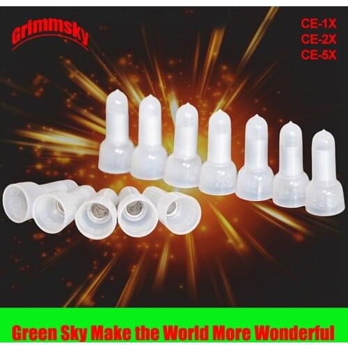 100Pcs/Lot CE-1X CE-2X CE-5X Nylon PA66 Crimp Caps Closed End Crimp Terminal Connector