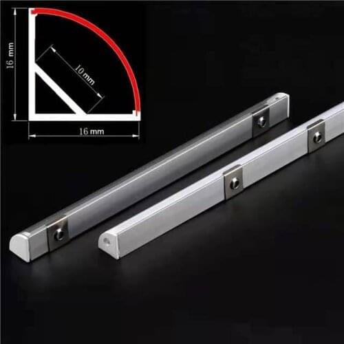 2-30pcs/lot 0.5m LED aluminum profile for 12mm wide 5050 5630 7020 2835 led strip,milky/transparent cover for aluminum channel
