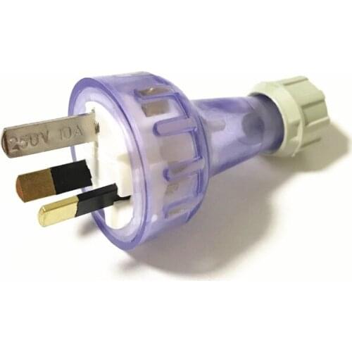 5PCS Rewirable Australian Power Cord SAA Male Plug Socket Electrical Plug Transparent Plug DIY Assembled