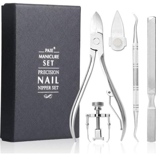 6 In 1 pedicure tools Set Professional Nail Clipper Ingrown Trimmer Cuticle Nails Manicure Corrector Fixer Foot Care Tools