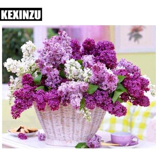 Diamond painting full square -Lavender flowers-diamond embroidery mosaic 5d diy cross stitchbeads handwork Wedding decoration