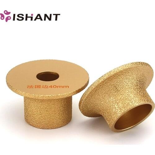 Brazed Diamond French Side Cylindrical Portable Angle Grinder Grinding Wheel Polished For Marble Granite Quartz Stone