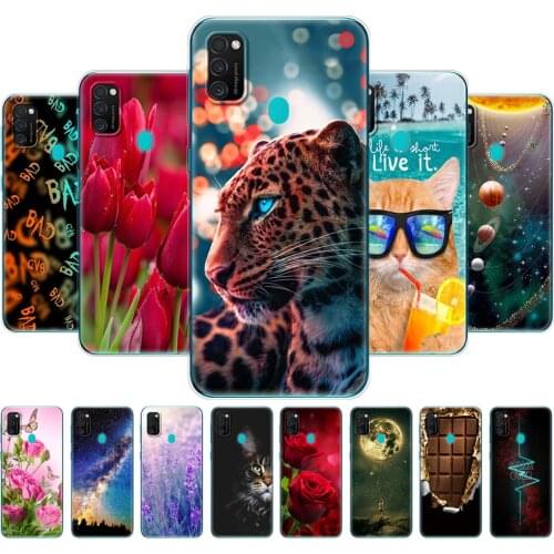 For Samsung M21 Case 6.4" Back Cover For Samsung Galaxy M21 M 21 SM-M215FZGUSER m215 Phone Case Bumper Soft Silicon Tpu Coque