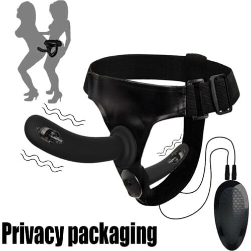 Double Penis Dildo Vibrator Strapon Ultra Elastic Harness Belt Strap On Dildo Adult Sex Toys for Woman Couples Sex Products