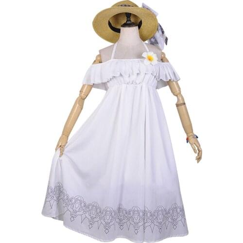 Fate Grand Order Marie Antoinette Cosplay costume CASTER Sexy Swimsuit Dress with hat and accessory