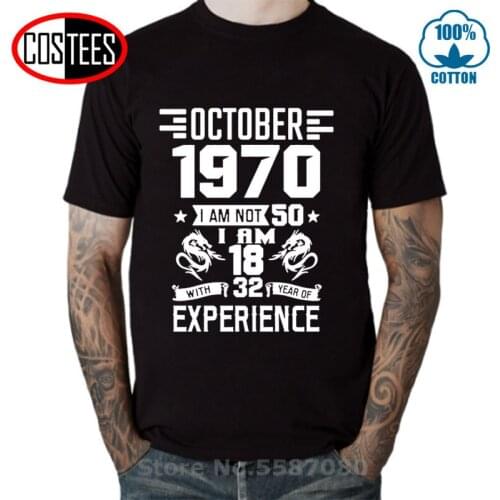 April May June July August September October December 1970 BIRTH YEARS shirt Mens T shirt Casual Fashion January February March