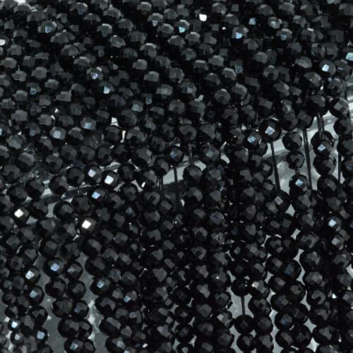 Natural Black Spinel Faceted Round Beads 2mm,3mm,4mm