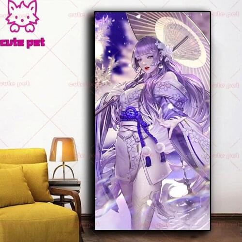 Full Square/Round Drill 5D Fantasy Japanese woman DIY Diamond Painting Embroidery Cross Stitch large Decor rhinestone pictures