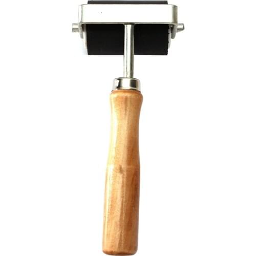 KSOL 5cm Heavy Duty Hard Rubber Roller Printing Inks Lino Brayer Art Craft Tool