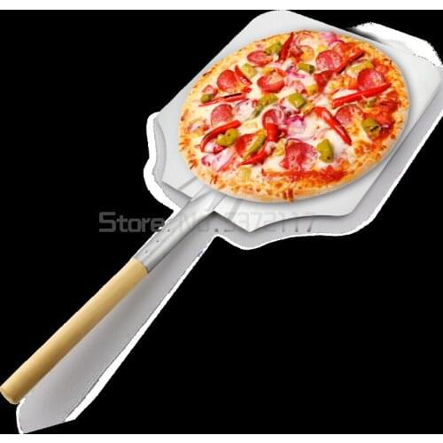 Pizza spatula baking tool bakery bakeware 9 inch to 16 inch pan bakery Aluminum pizza pan Wood handle Pizza Stones Pizza Peels