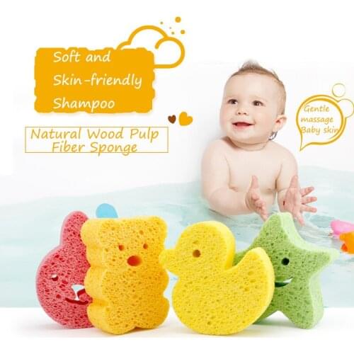 Soft Honeycomb Shape Newborn Fashion Baby child Kids Bath Brushes Shower Bath Rub Sponge Massage Body Cleaning Baby Bath Care