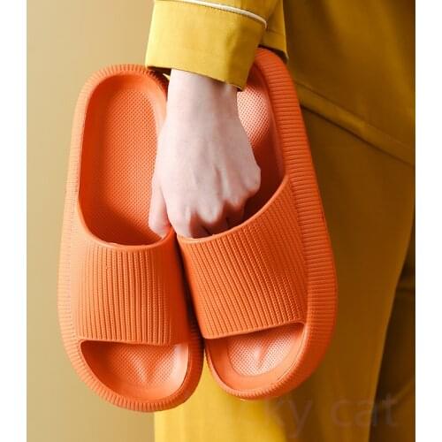 Thick Platform Anti-Slip Eva Slippers Soft Sole Slide Sandals Beach High Heels Shower Thick Soft Sole Ladies Boys Girls Shoes