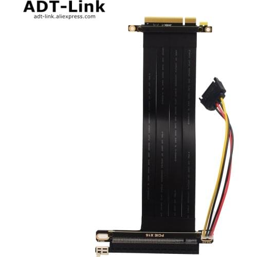 PCI-E Riser Express 8x 16x RTX 3060 ETH Pcie Riser Adapter Extender Cable with SATA Power for Multi-Card Motherboard BTC Miner