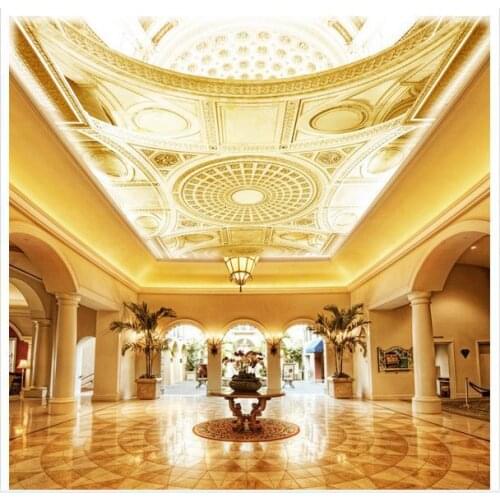 Custom photo wallpaper 3d ceiling wallpaper murals European-style luxury elegant artistic ceiling zenith mural wall papers decor