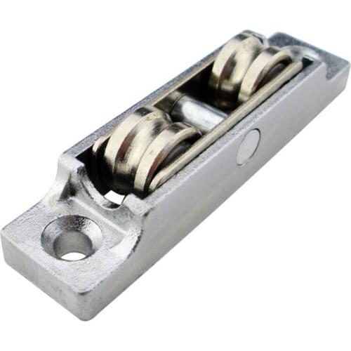 Sliding Doors And Window Rollers Stainless Steel Copper Double Wheel Pulley Sliding Door Fittings Wheels Accessories