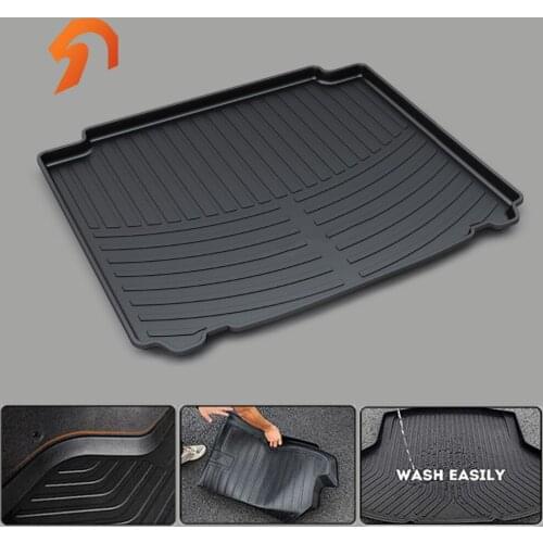 Rubber trunk mat for PEUGEOT 407 408 508 2008 3008 4008 2012 2013 2014 2015 2016 BOOT LINER REAR TRUNK CARGO MATS TRAY CARPET