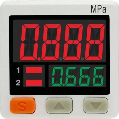 SP01P High Accuracy Pressure Switch Smart Barometer Output 1NPN 1PNP Positive Negative Pressure Sensor Digital manometer