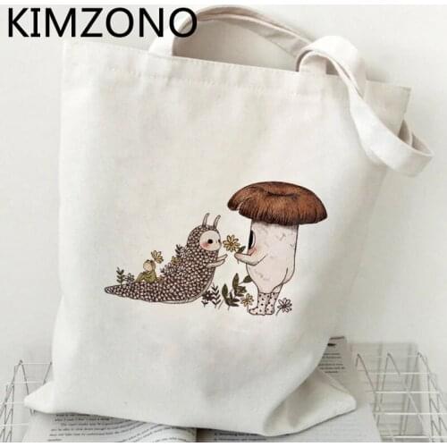 Mushroom shopping bag bolso bolsa cotton handbag canvas grocery bag bolsas ecologicas tote sacola shoping custom