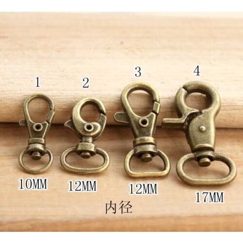 Bags Metal Accessories Dog Buckle Suspenders Hook Lobster Clasp For DIY bags Bronze color 12mm 20 pcs Free shipping